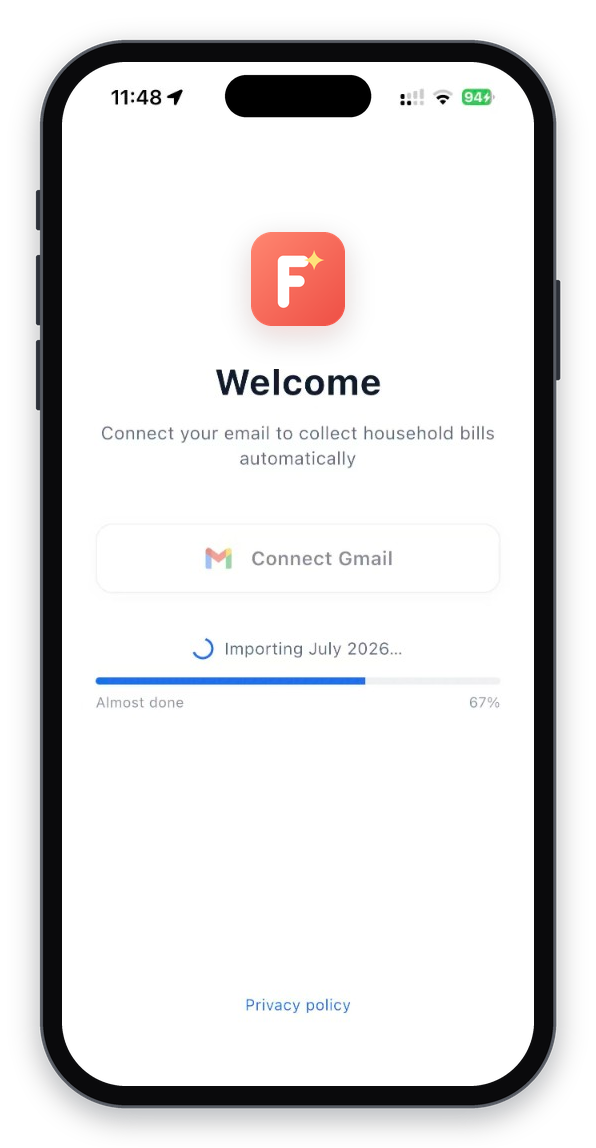 Connecting Gmail and importing the first months